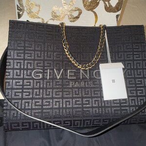 Givenchy Black Tote with Gold Detailing